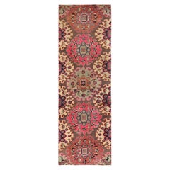 3
x9
5" Brown Worn Out Vintage Northwest Persian Hand Knotted Wool Runner Rug