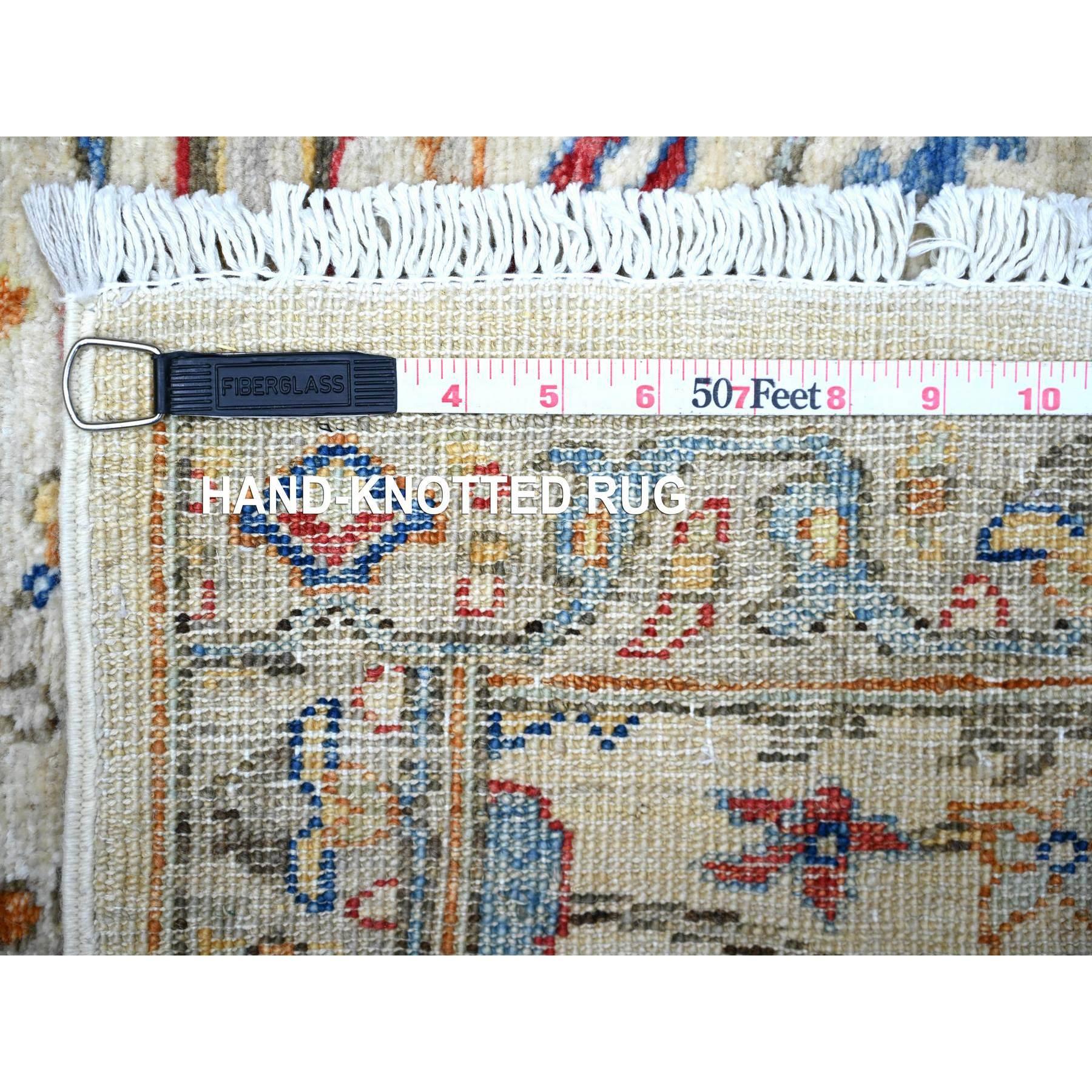 Tapis de course en laine nouée à la main 3'x9'5