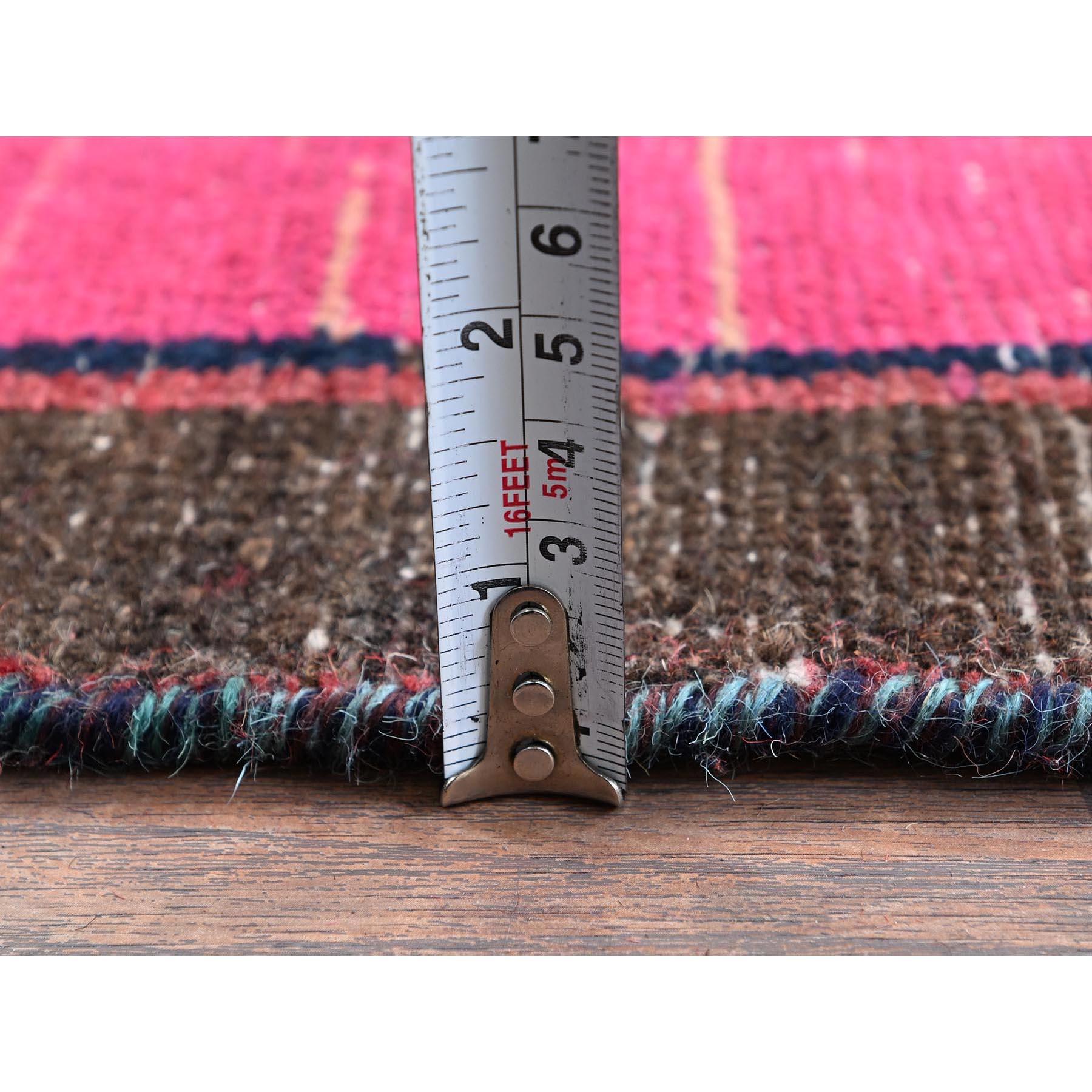 Tapis de course en laine Hamadan nouée à la main 3'x9'8