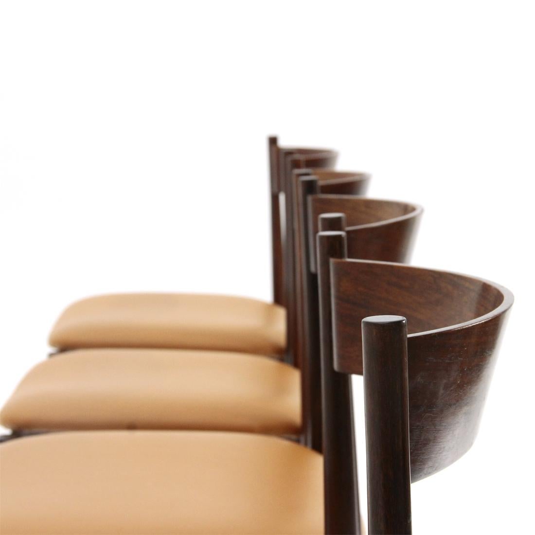4 '107' Chairs by Gianfranco Frattini for Cassina, 1960s For Sale 1