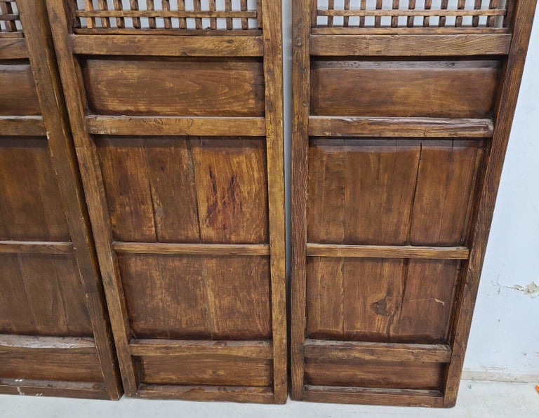 '4' 19th Century Chinese Doors Screens Wall Panels For Sale 4