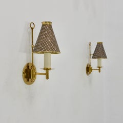 '4' 1940s Perforated Italian Sconces
