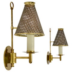 '4' 1940s Perforated Italian Sconces