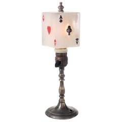 Vintage 4 Aces Table Lamp