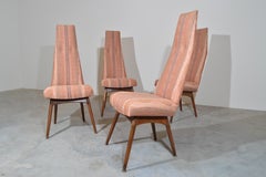 4 Adrian Pearsall for Craft Associates Highback Dining Chairs in Walnut