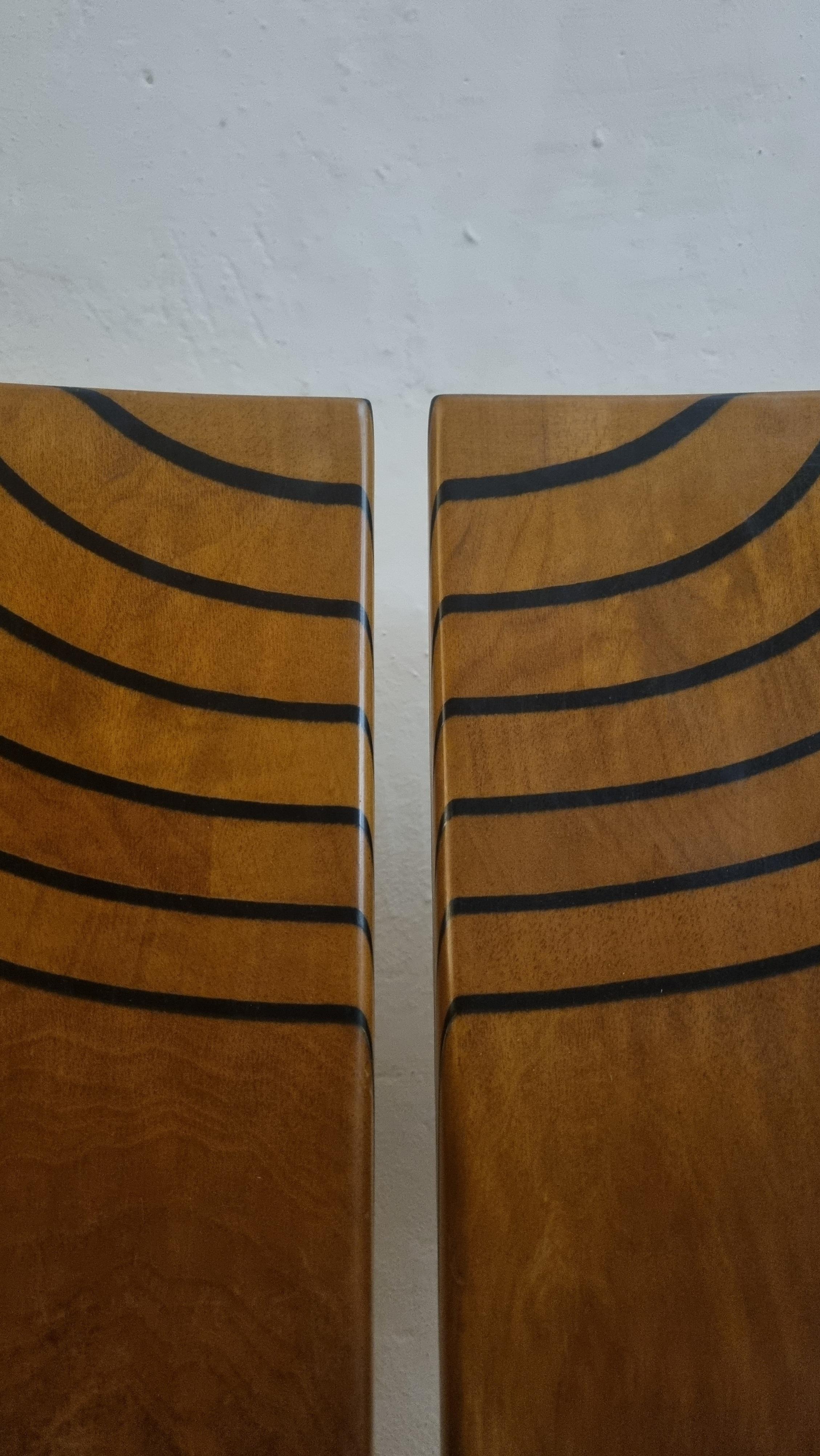 4 Africa chairs designed by Afra & Tobia Scarpa for Maxalto 1980s Artona series in vendita 8