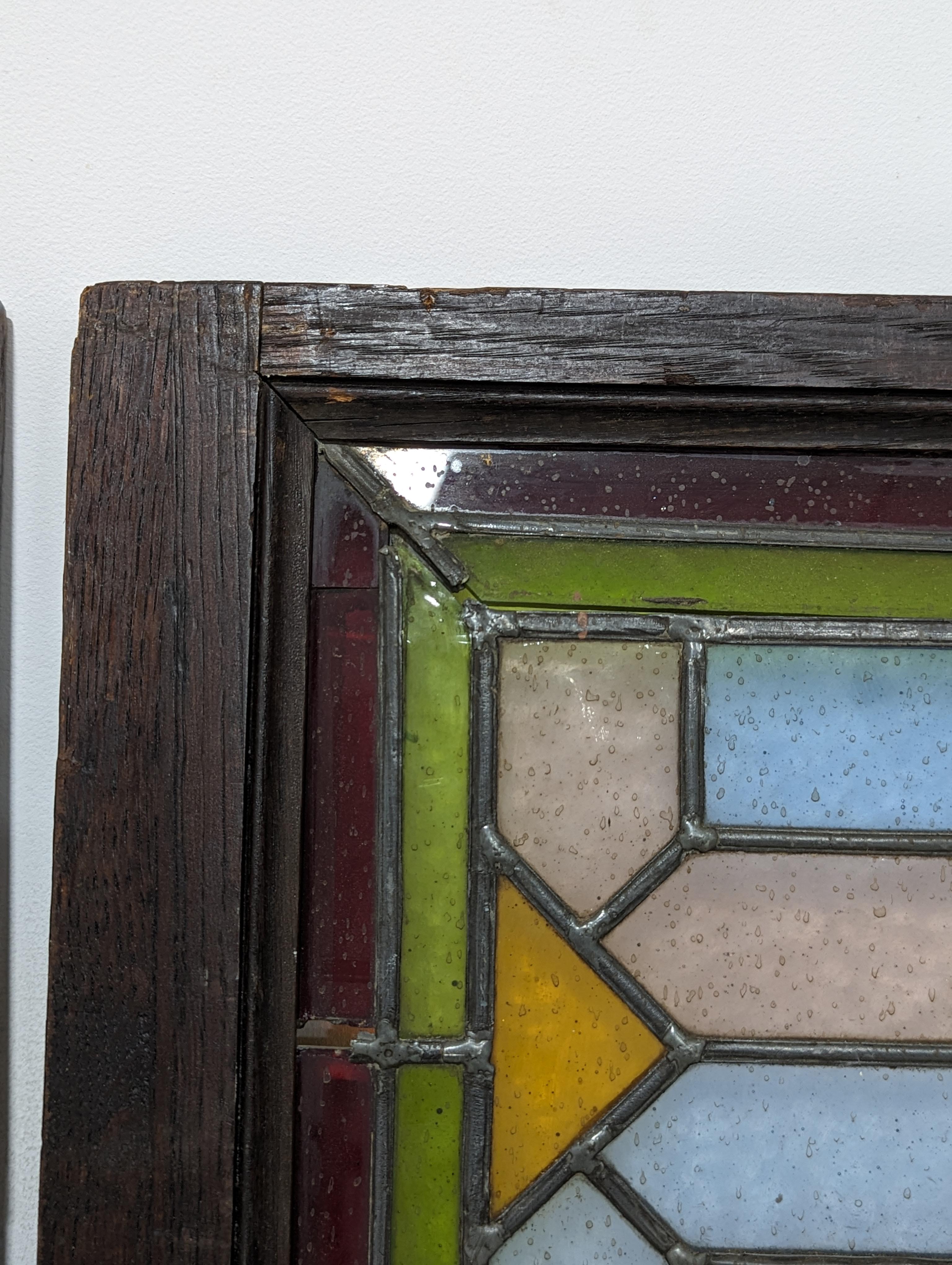 4 American Victorian Stained Glass Windows In Good Condition For Sale In New York, NY