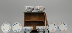 #4 Antique 18/19th C Japanese Chaiwan Bowls Tea Drinking Porcelain Lidded Bowl