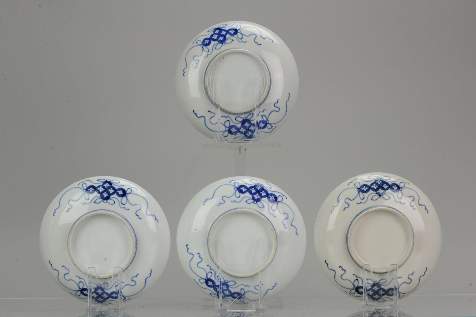 #4 Antique 19/20c Lovely Japanese Porcelain Footed Nabeshima Style Porcelain For Sale 1