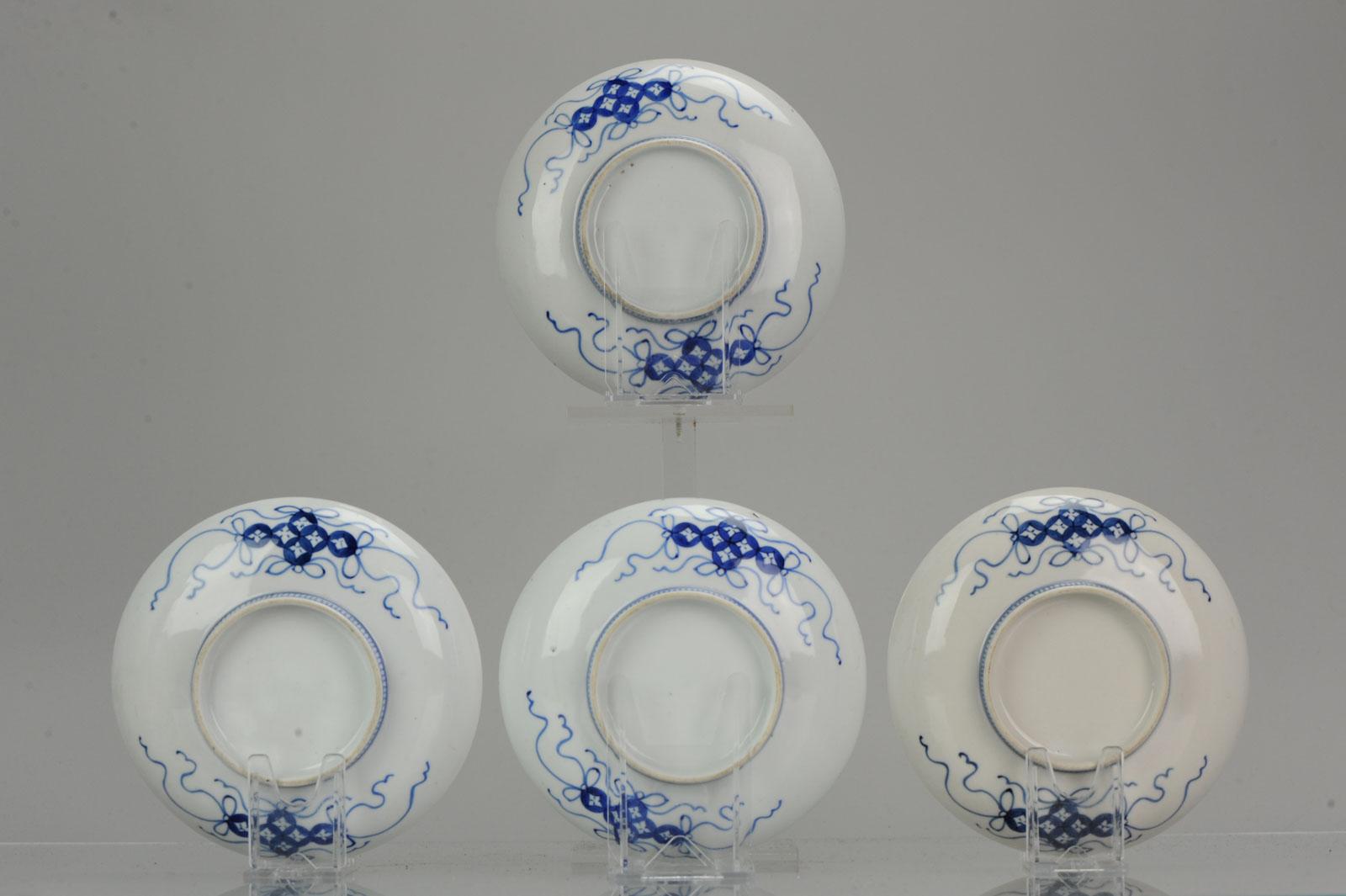 #4 Antique 19/20c Lovely Japanese Porcelain Footed Nabeshima Style Porcelain For Sale 2