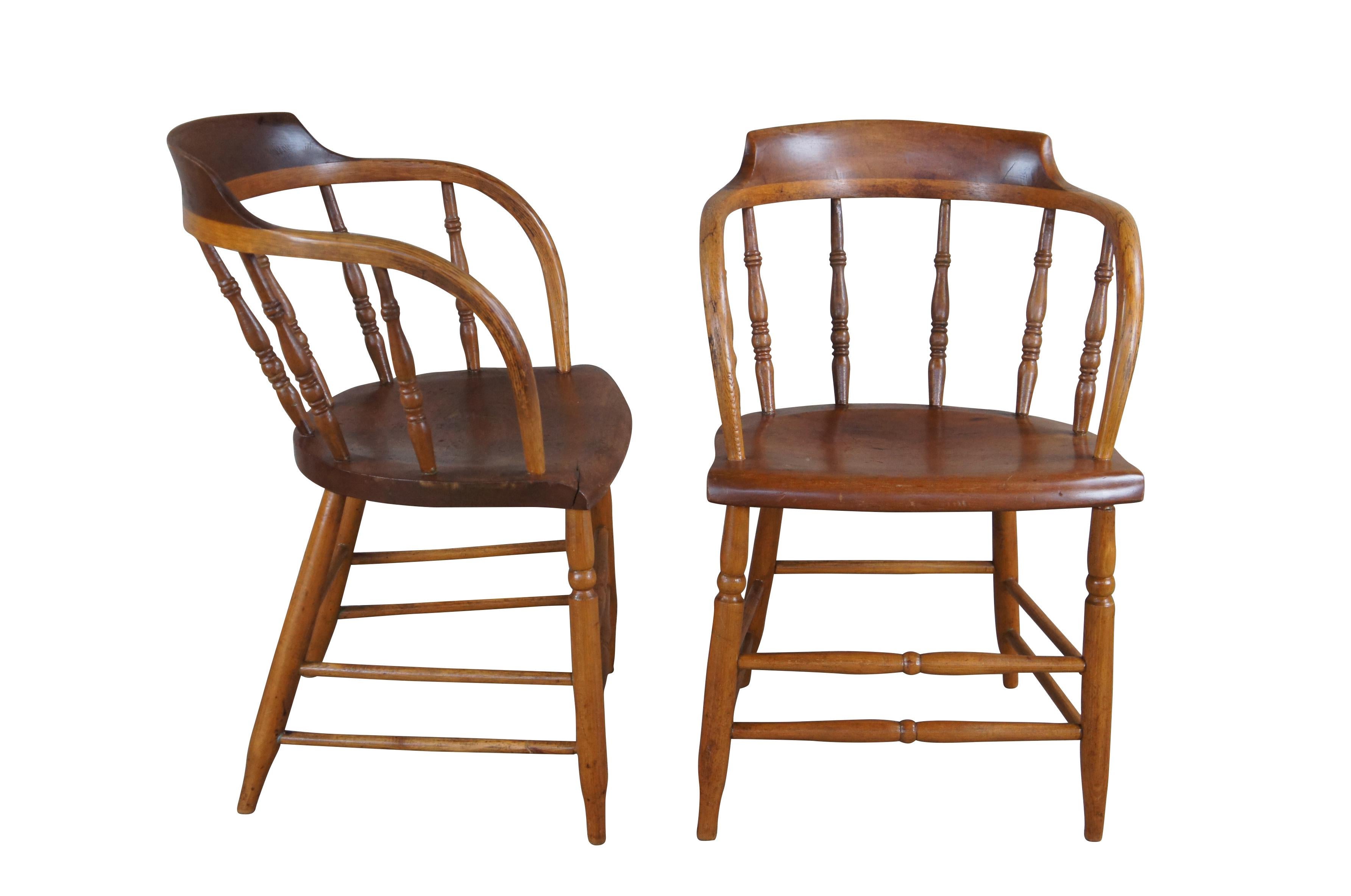The Caboose Chair was first designed for the Union Pacific Railroad and was put into every caboose on the train. Specifically made to withstand abuse, this was one of the strongest chairs made. These chairs were made by highly skilled craftsmen with