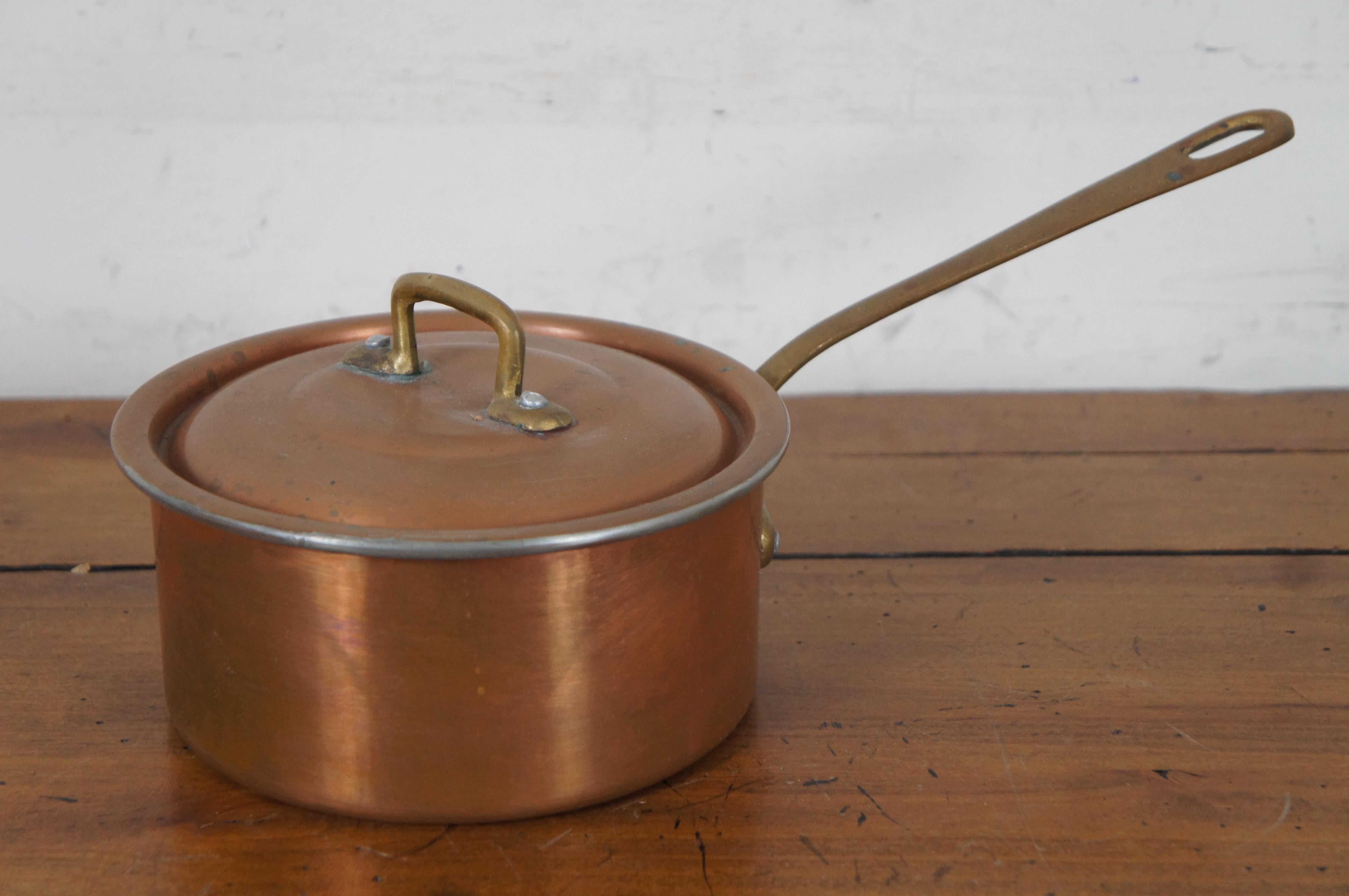 vintage copper pots and pans