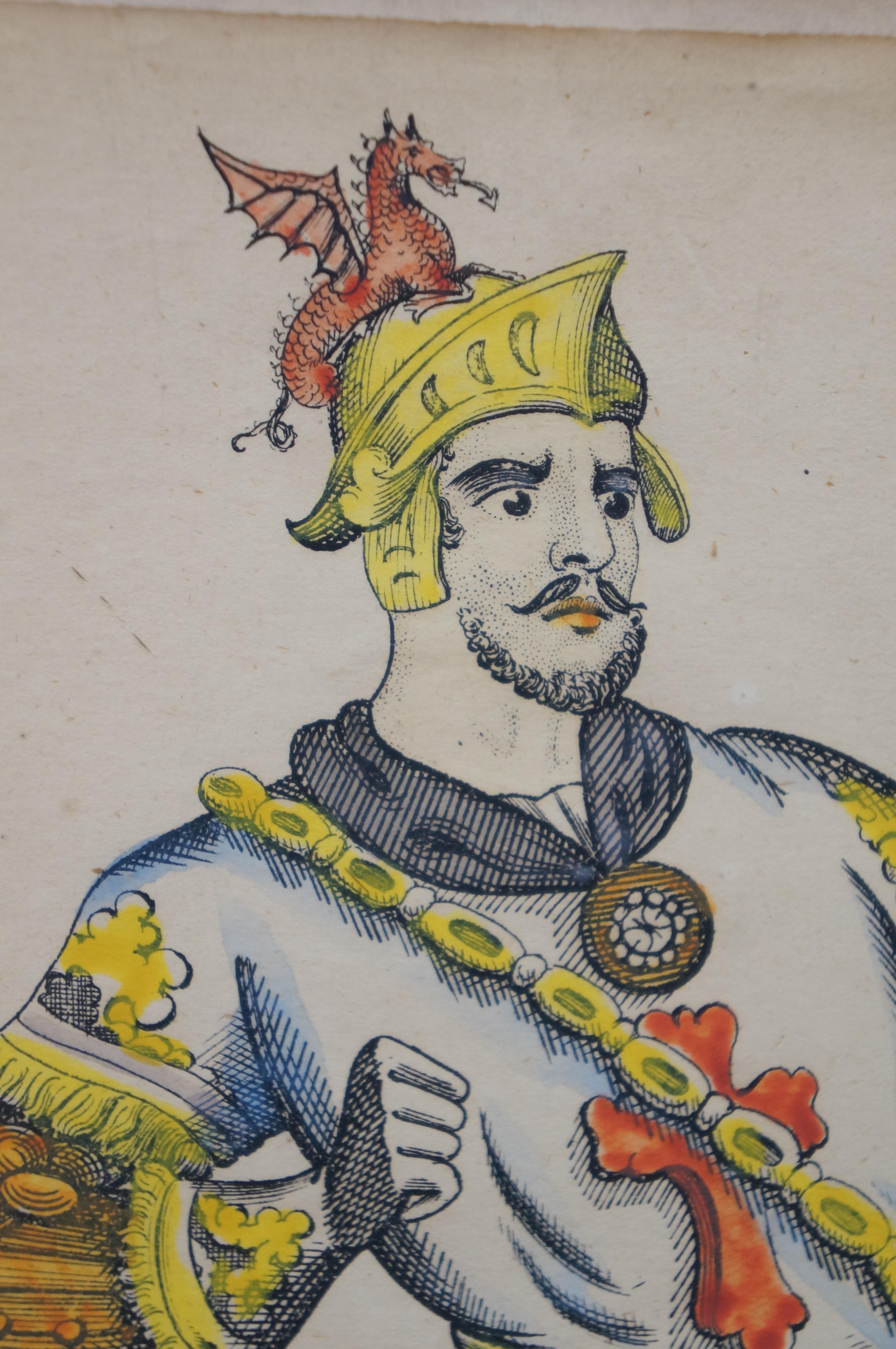 4 Antique J Redington London Shakespeare Theatrical Tinsel Etching Prints 13