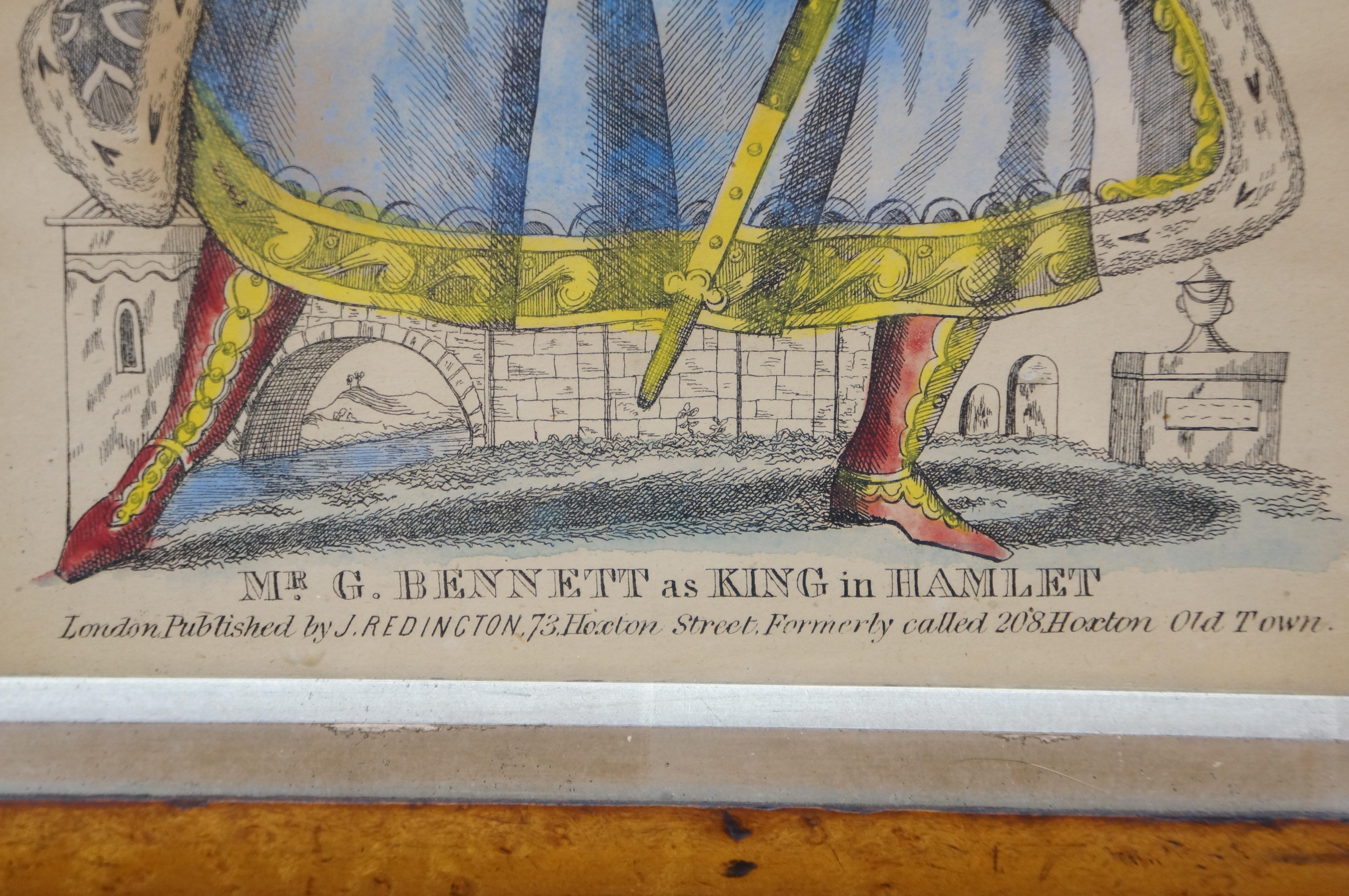 Burl 4 Antique J Redington London Shakespeare Theatrical Tinsel Etching Prints 13
