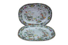 4 Antique Stephan Folch Masons Ironstone Imari Style China Serving Platters Dish