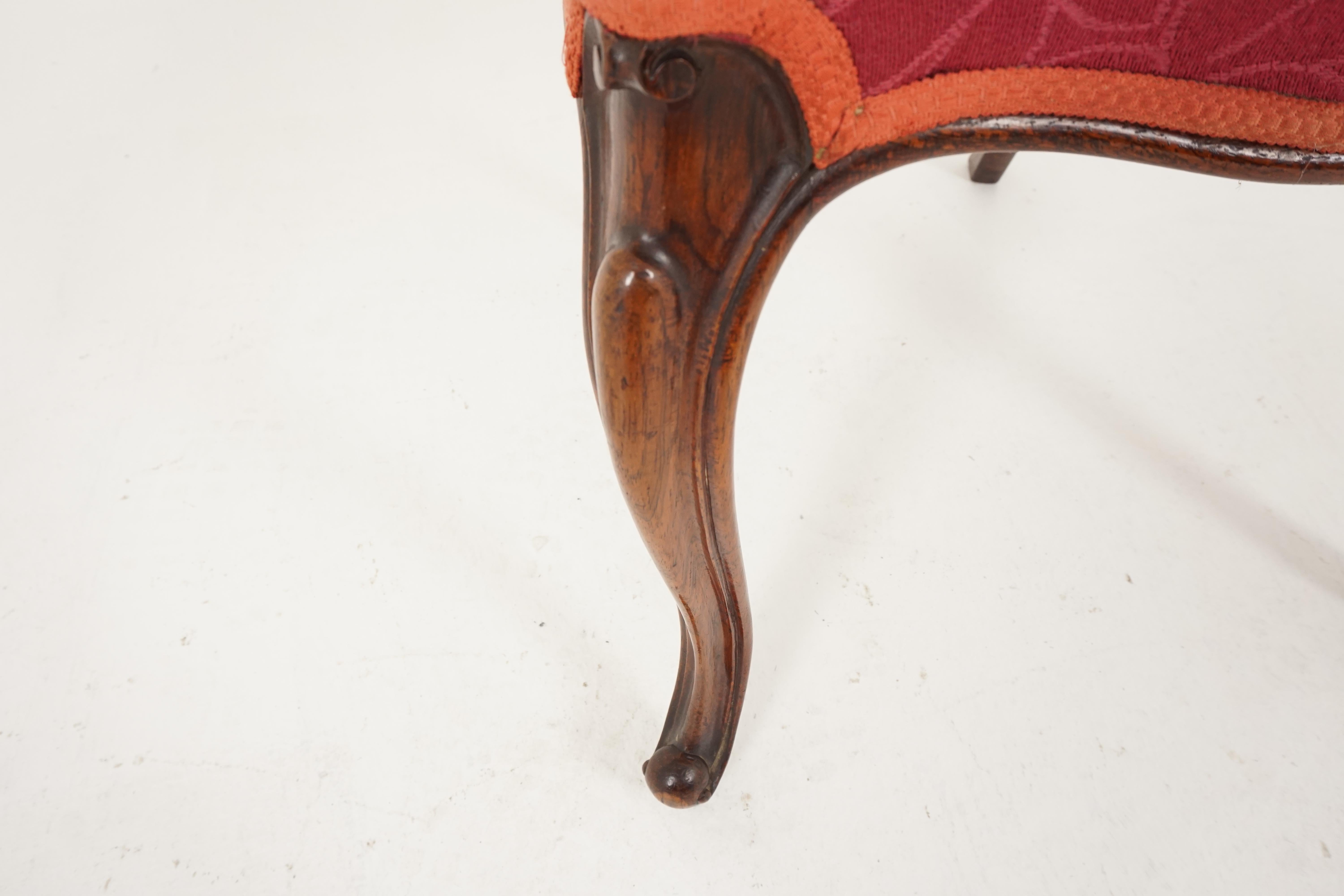 4 Antique Victorian Rosewood Balloon Back Dining Chairs, Scotland 1870, B2161 In Good Condition In Vancouver, BC