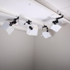 4 Appliques Triedro, Joe Colombo per Stilnovo