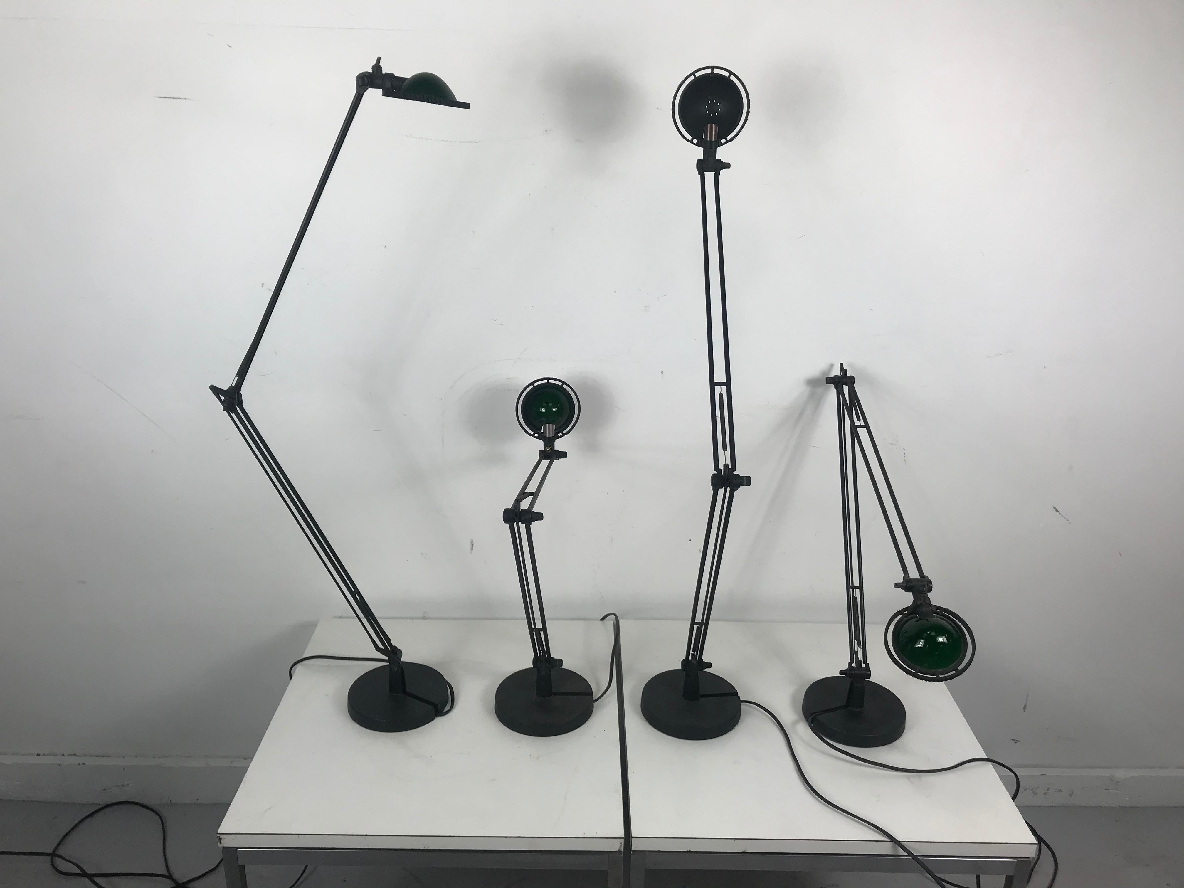 Italian 4 Architectural Task Lamps, Berenice D12, Meda Rizzatto for Luceplan, Italy