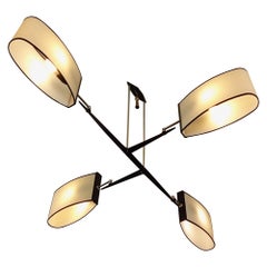 4-Arm-Kronleuchter Maison Arlus um 1950