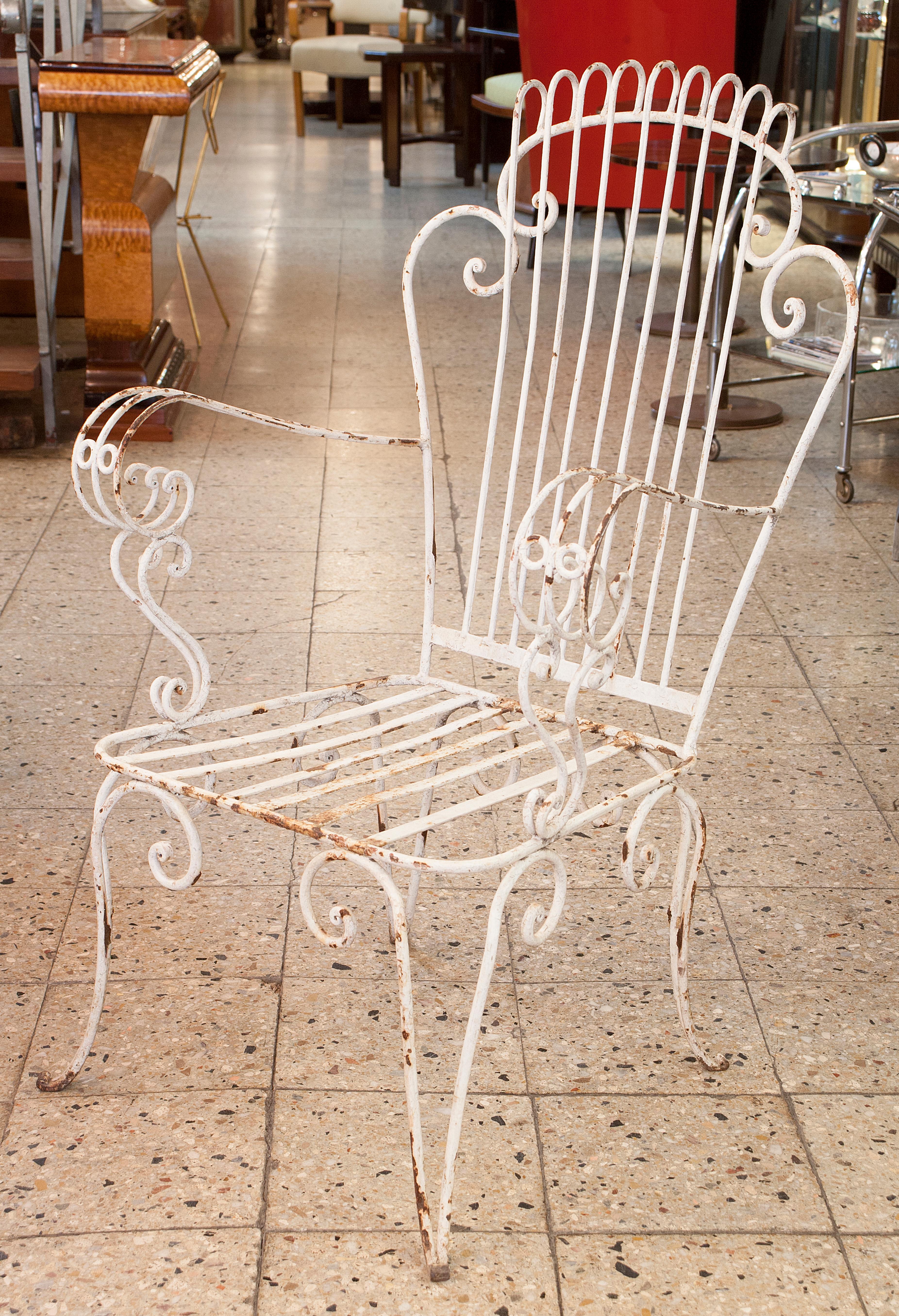 4 Armchairs 1940, France, Style: Art Deco In Good Condition For Sale In Ciudad Autónoma Buenos Aires, C