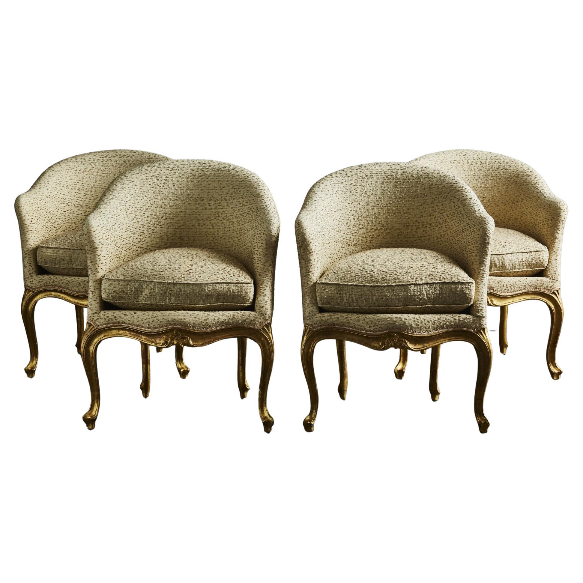4 armchairs Louis XIV style, 19th century At Cost Price
