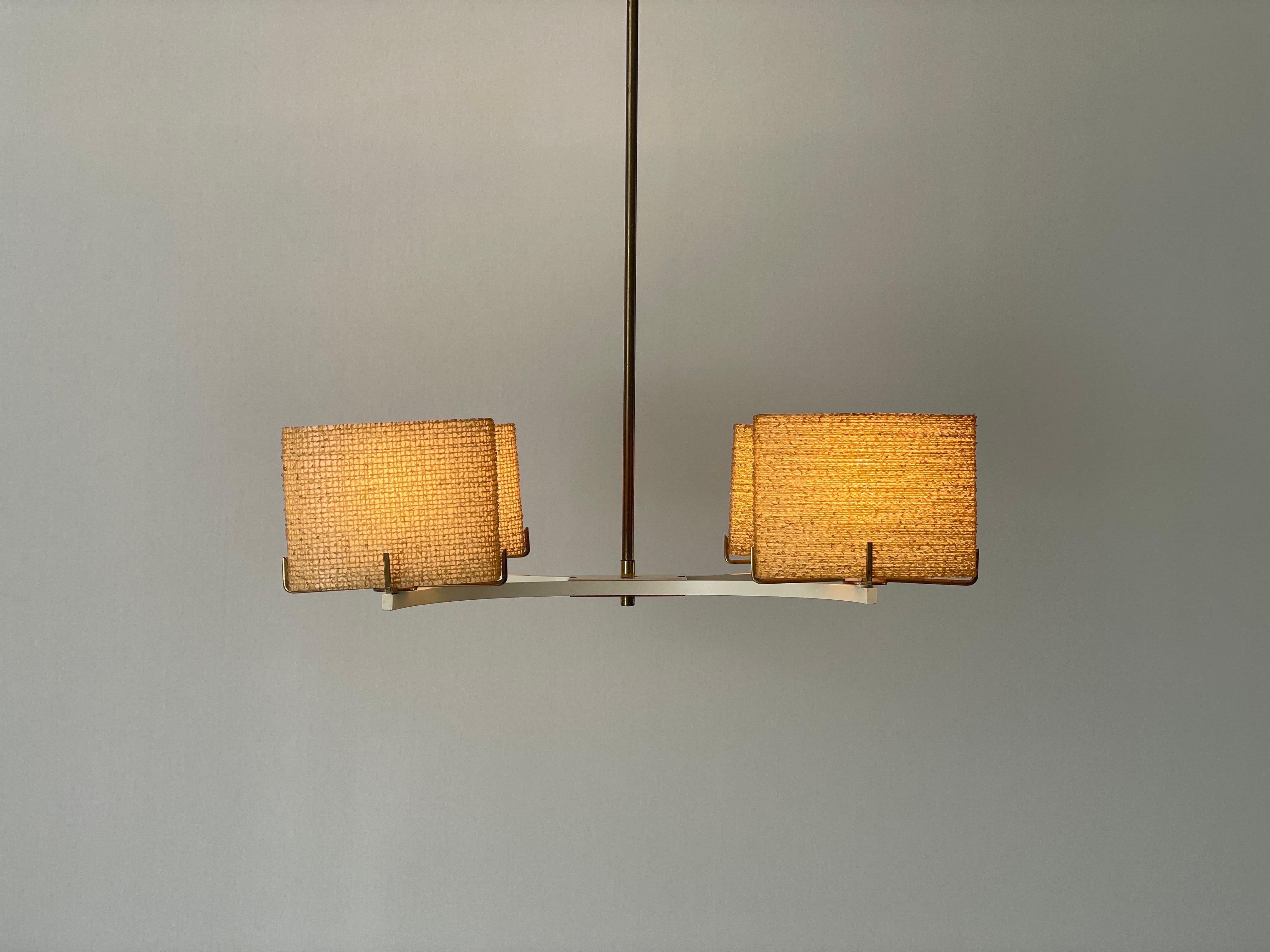 Araña de 4 brazos de fibra de vidrio, Atribuida a Maison Arlus, Años 60, Alemania en venta 5