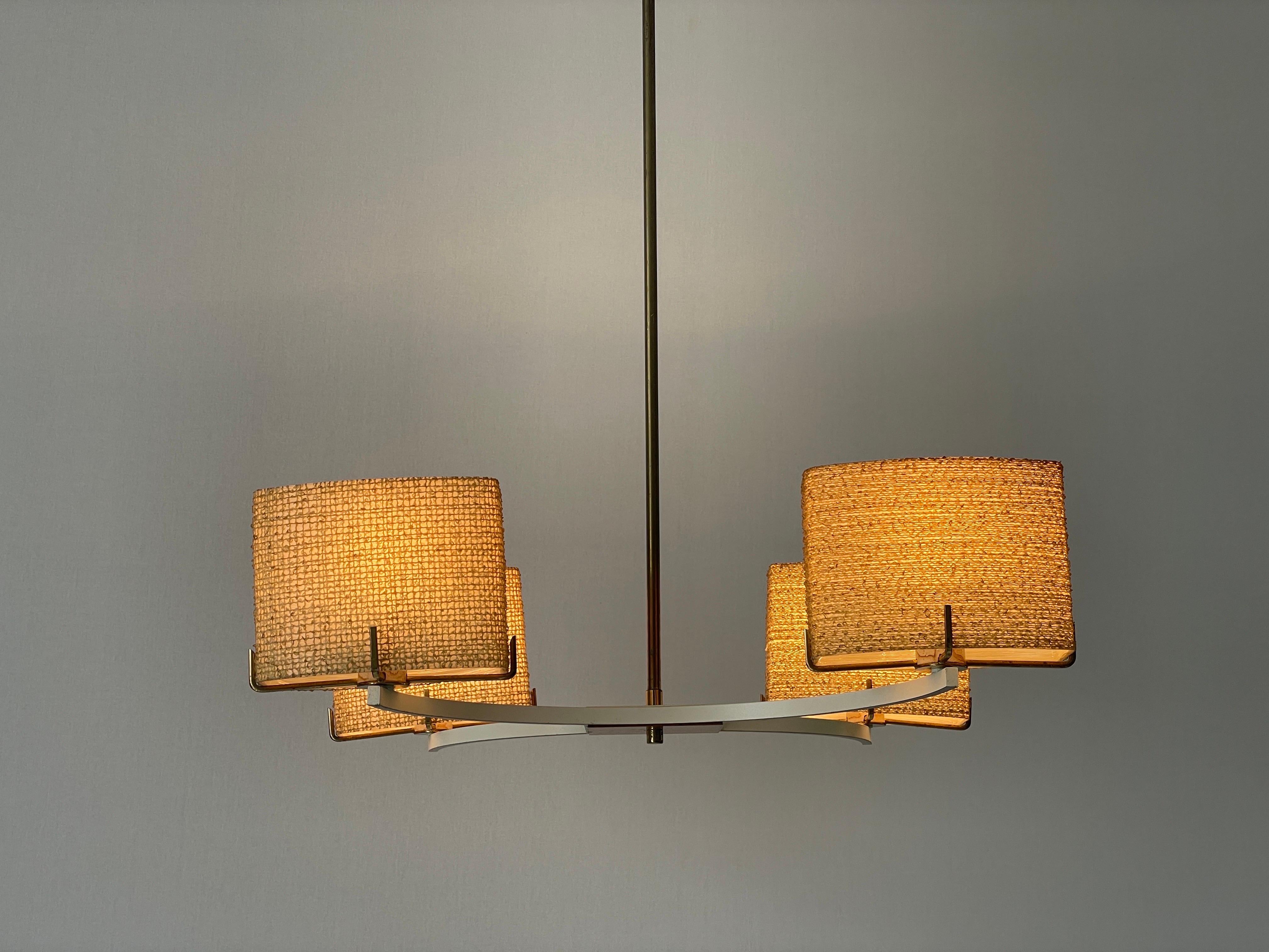 Araña de 4 brazos de fibra de vidrio, Atribuida a Maison Arlus, Años 60, Alemania en venta 8