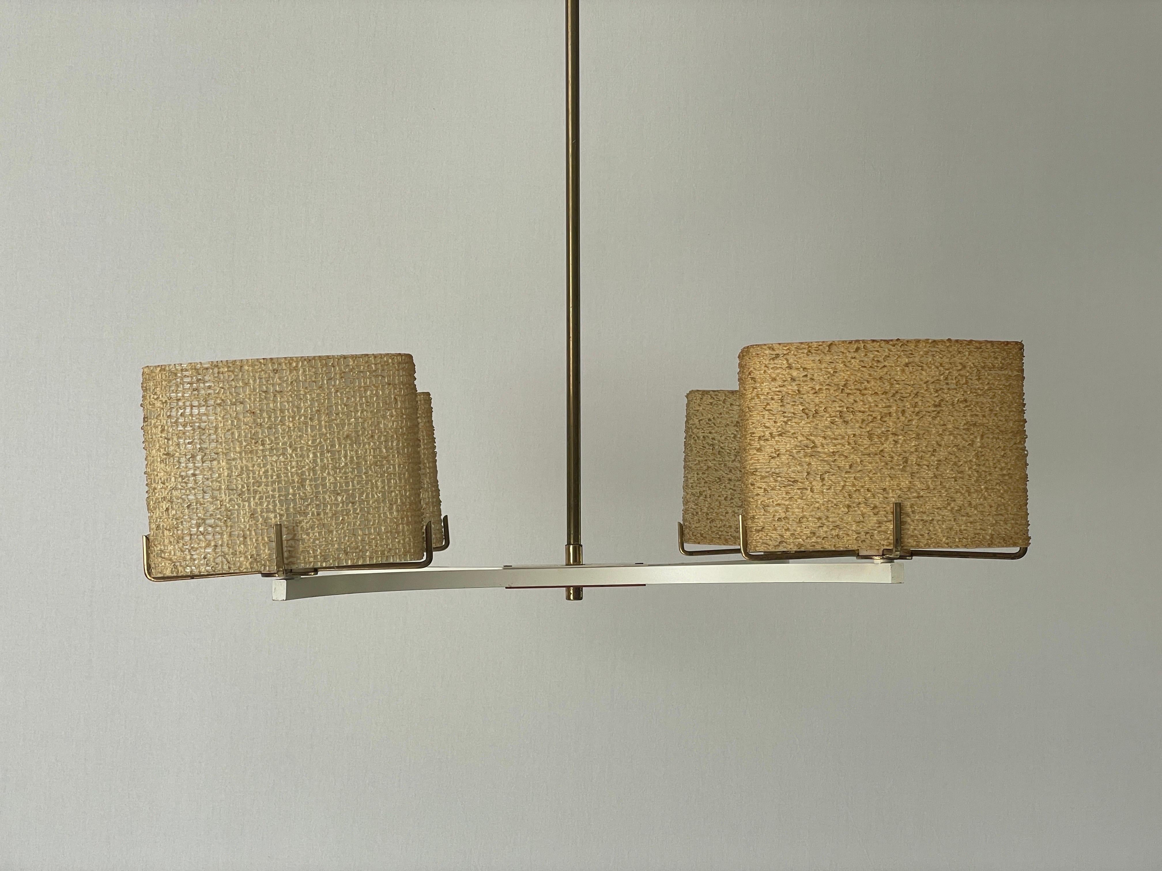 Araña de 4 brazos de fibra de vidrio, Atribuida a Maison Arlus, Años 60, Alemania mediados del siglo XX en venta