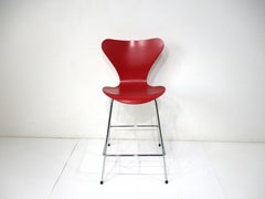 4 Arne Jacobsen Bar / Counter Stools for Fritz Hansen Denmark