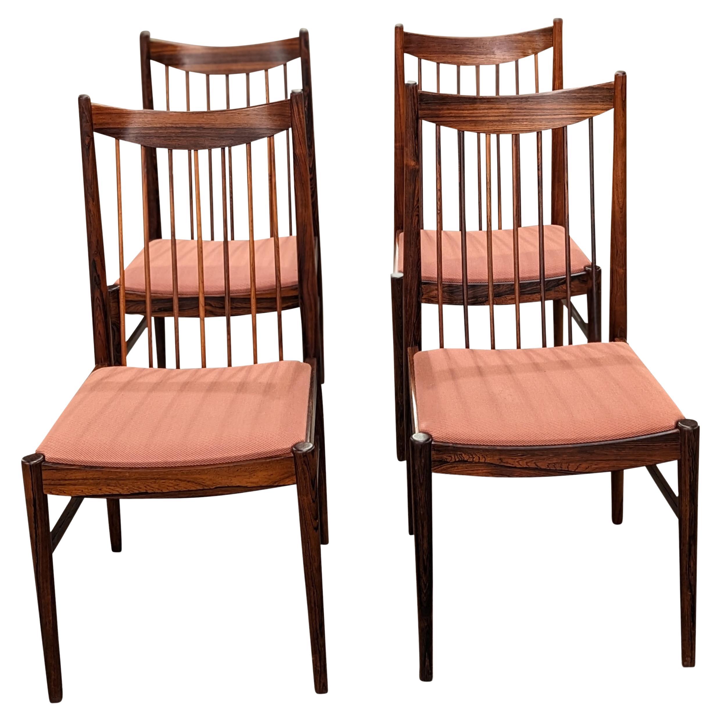 4 Arne Vodder / Sibast Rosewood Chair, 012323 Vintage Danish Midcentury