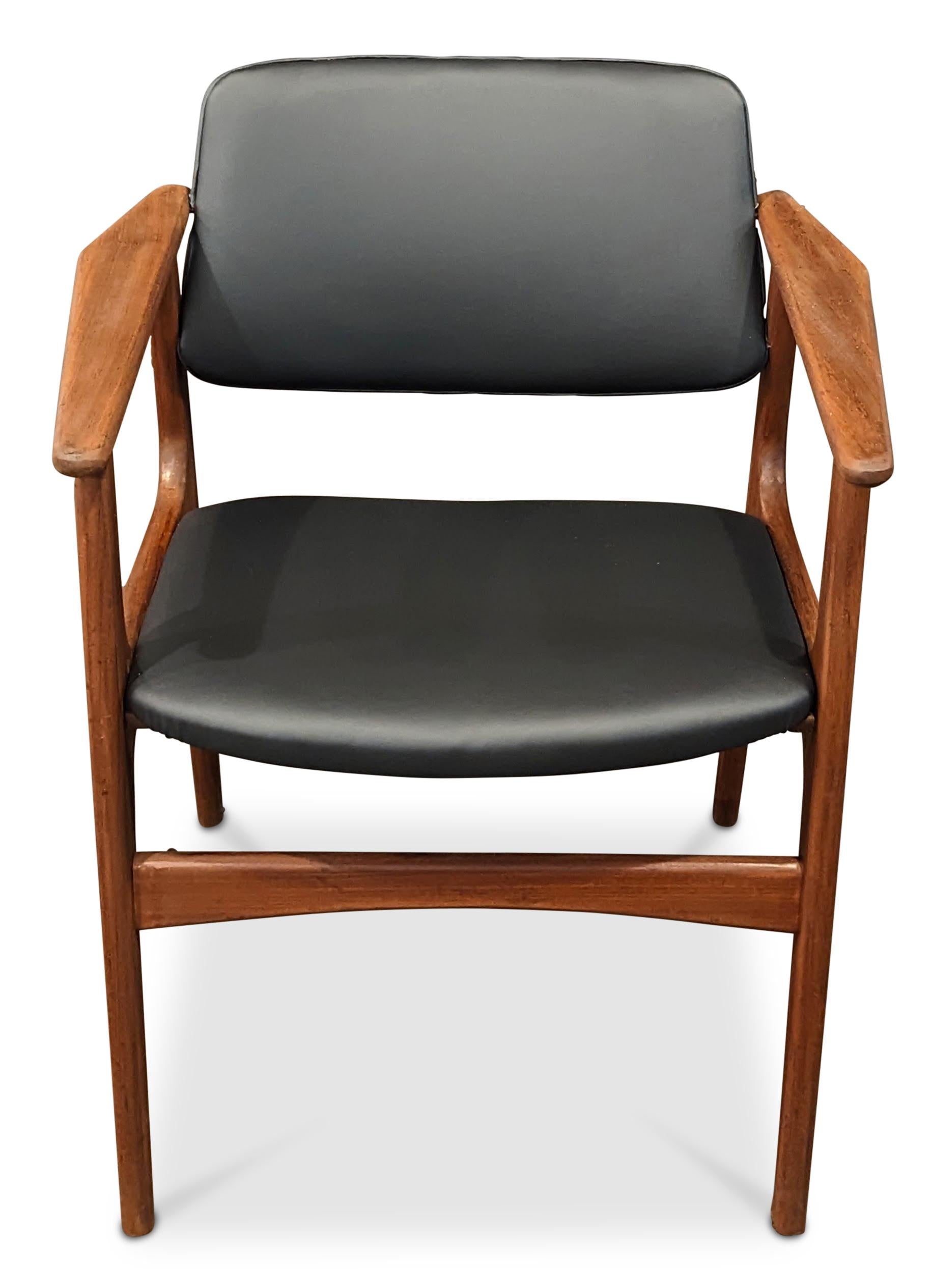 European 4 Arne Vodder Teak Arm Chairs - 072312 Vintage Danish Mid Century