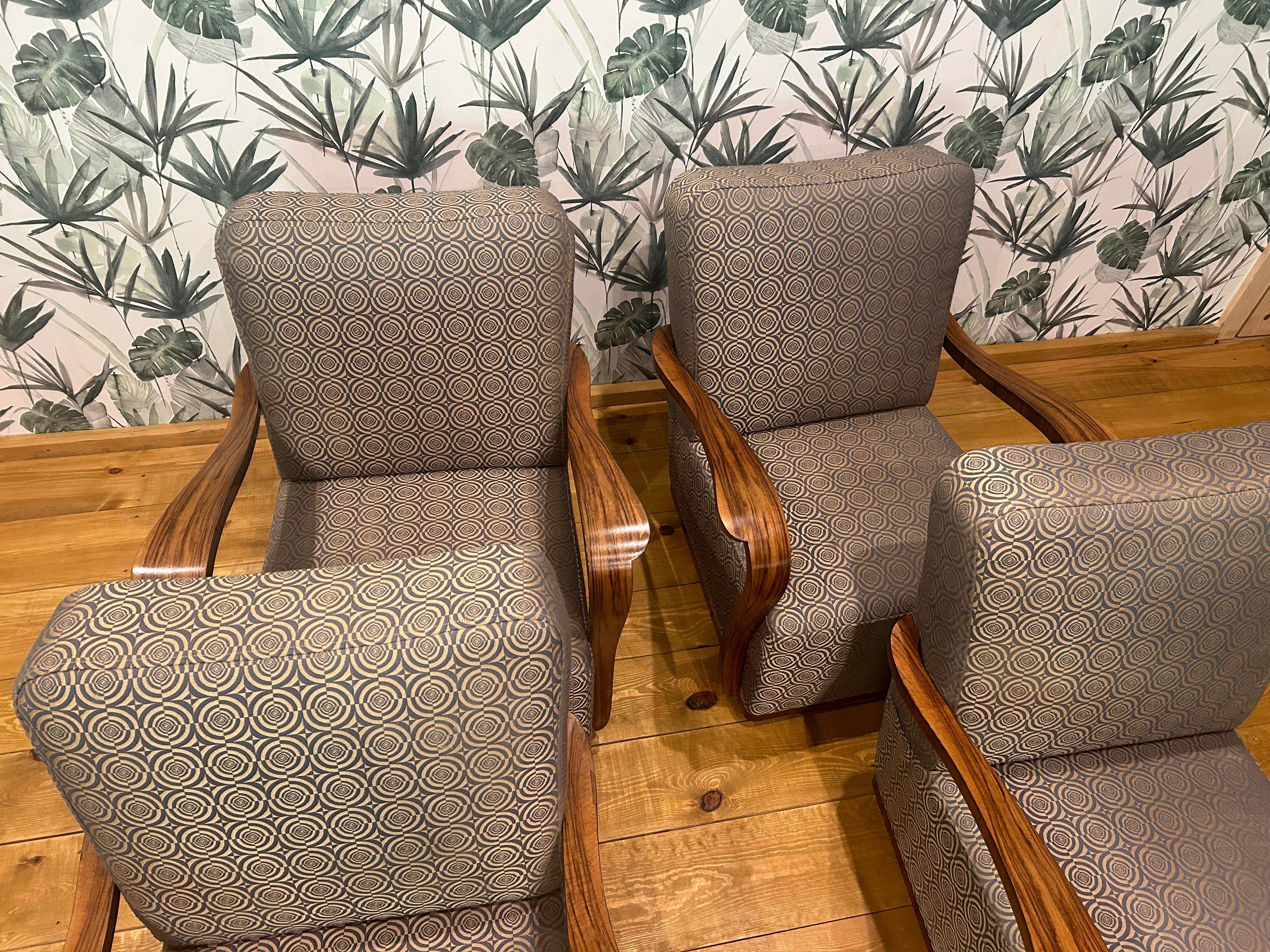 4 Sillón Art Déco en venta 4