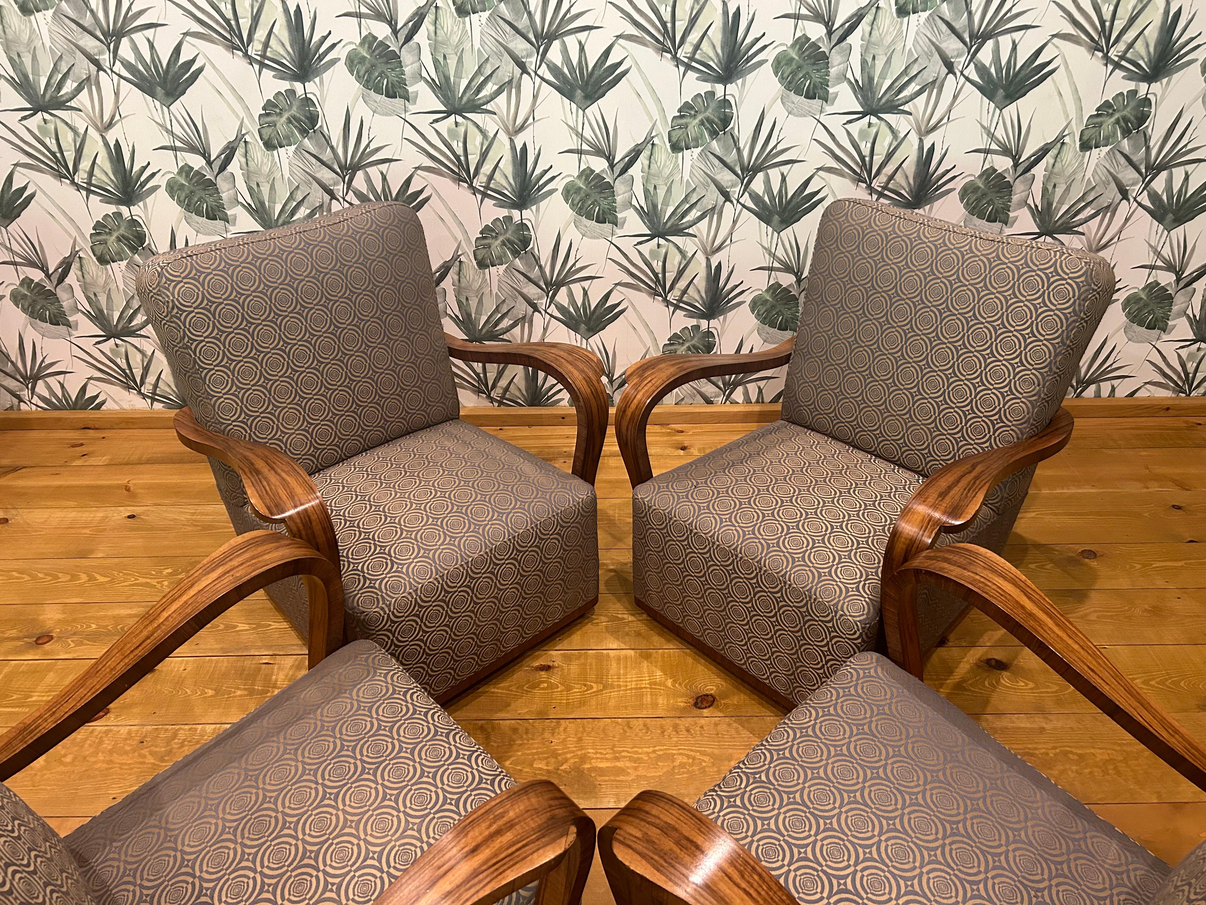 4 Sillón Art Déco Art Decó en venta