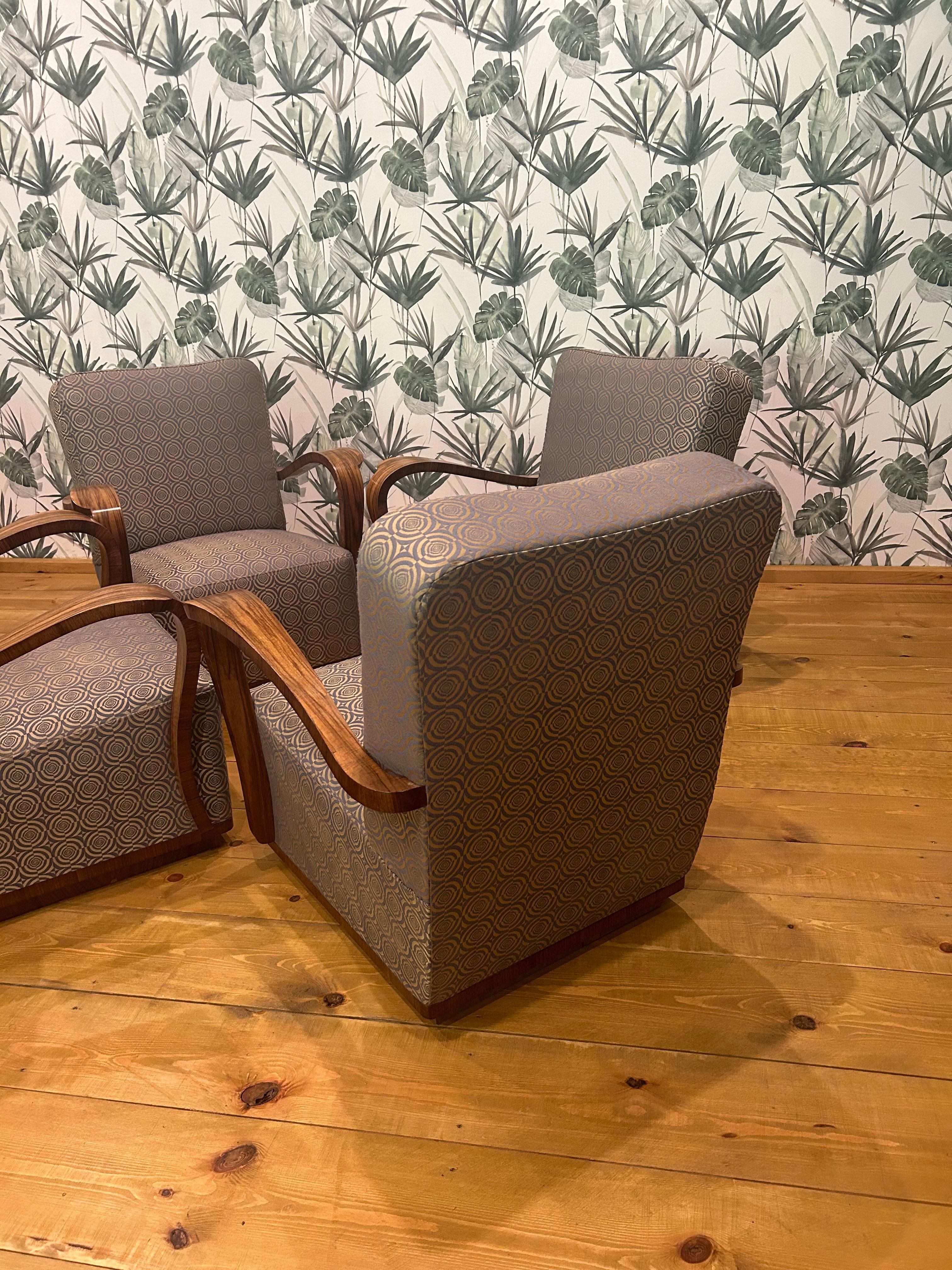 4 Sillón Art Déco Checo en venta