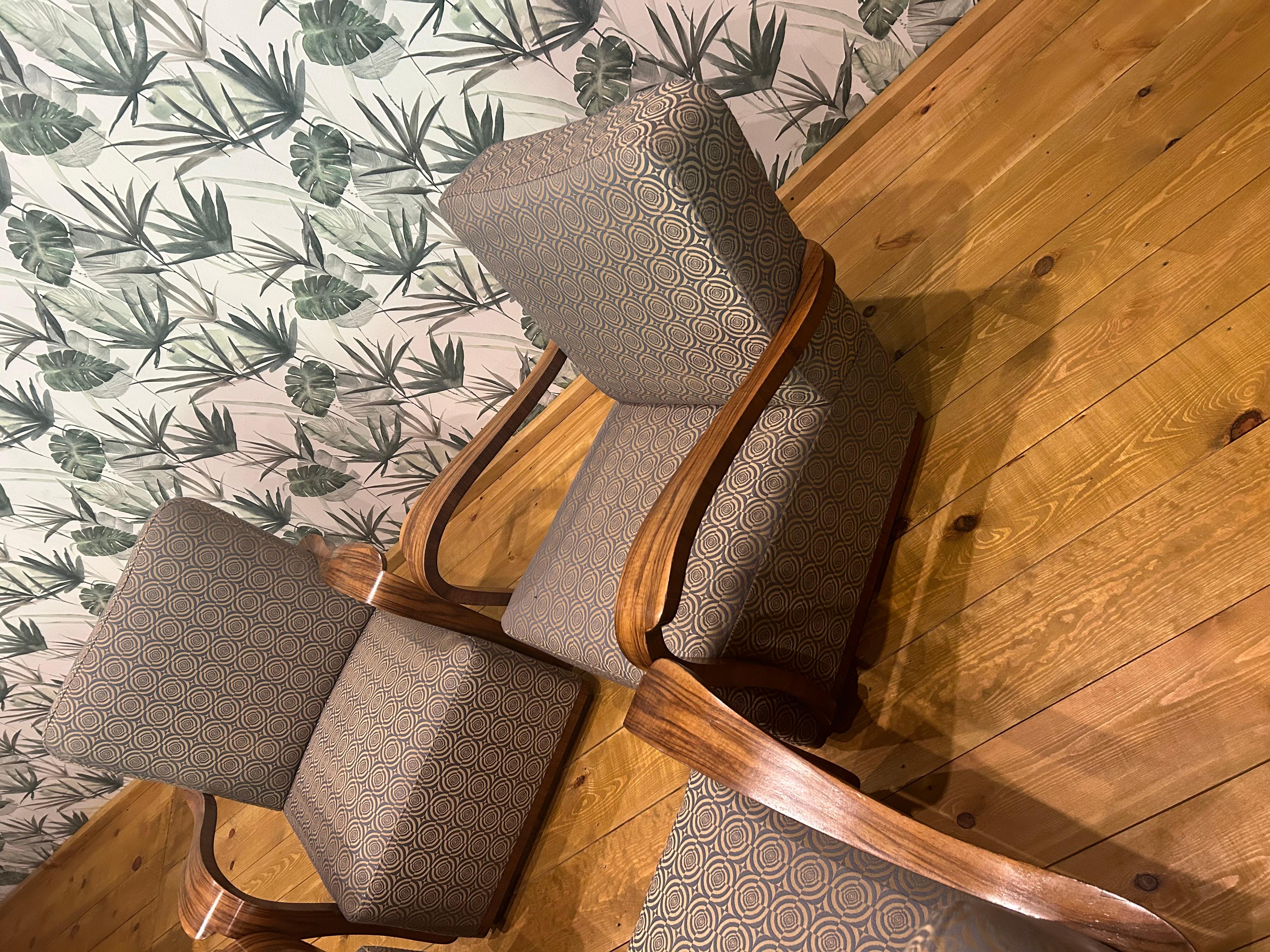 4 Sillón Art Déco en Bueno estado para la venta en Kraków, Małopolska