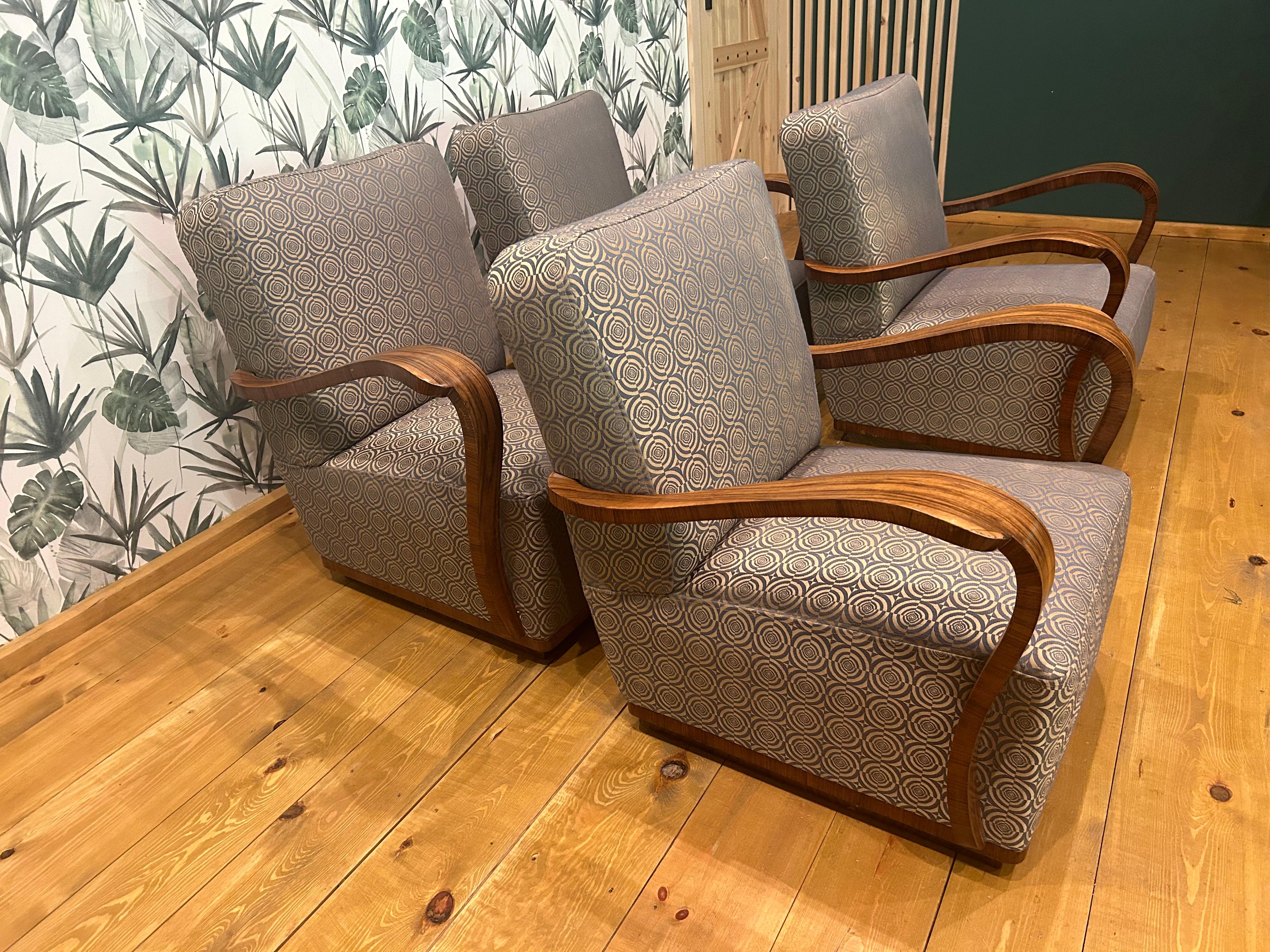 4 Sillón Art Déco en venta 2