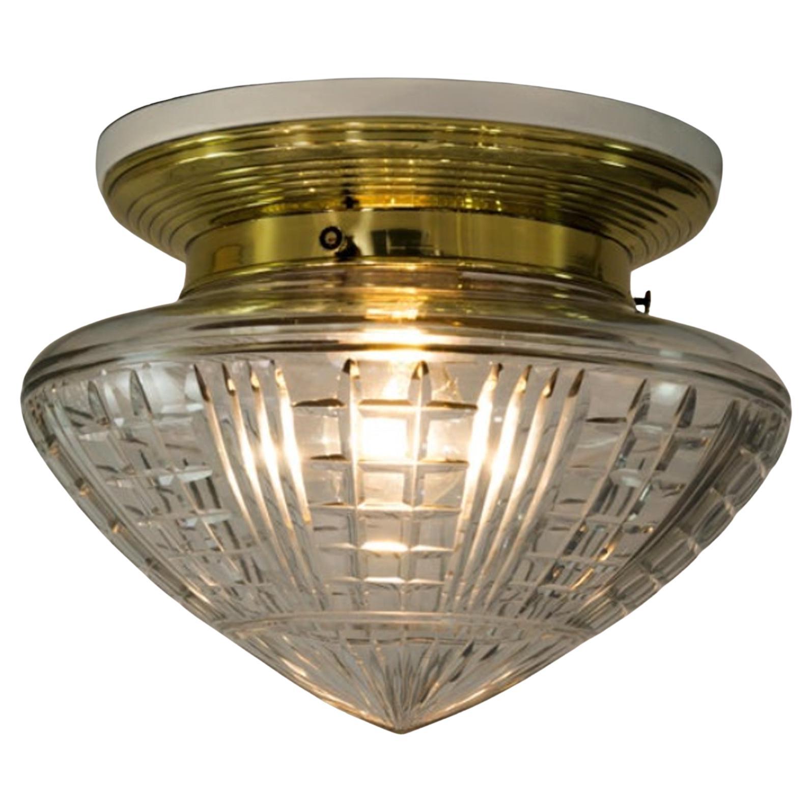 Lampade da soffitto Art Déco, Vienna, anni '20 circa