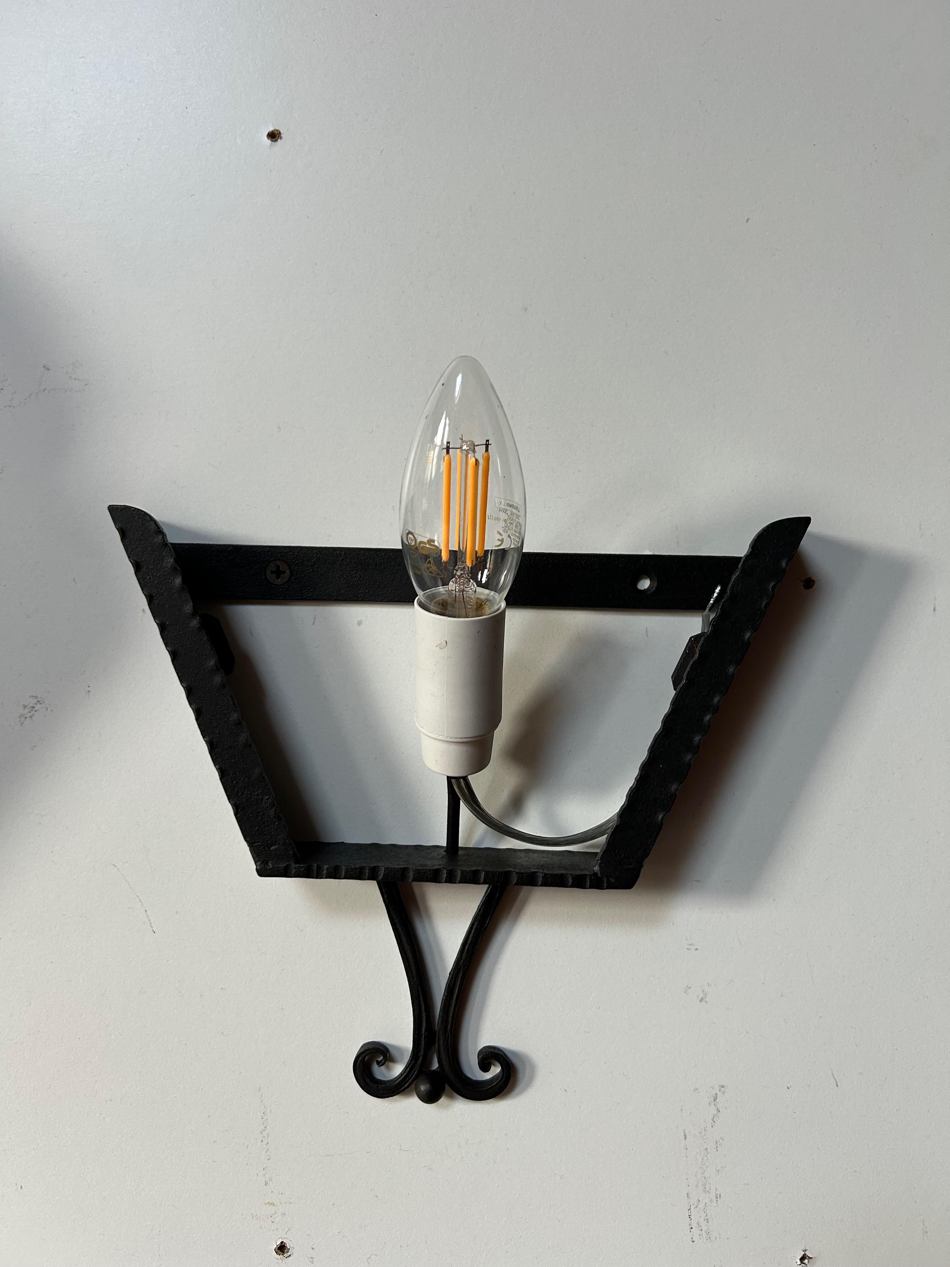 4 Appliques Art Déco Francis Hubens pour Verrerie D'Art Degué en vente 2