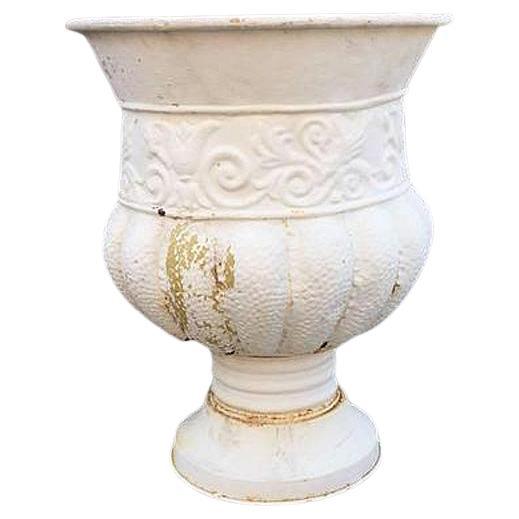 Napoléon III 4 Jardinières Art Déco en tôle peinte en vente
