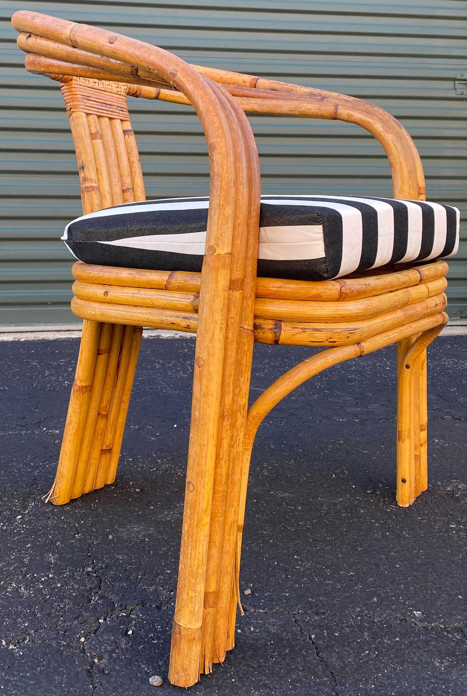 20ième siècle (4) Fauteuils sculpturaux en rotin courbé de style Axel Enthoven en vente
