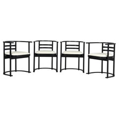 4 Bauhaus Style Dining or Game Chairs, circa 1970, Denmark