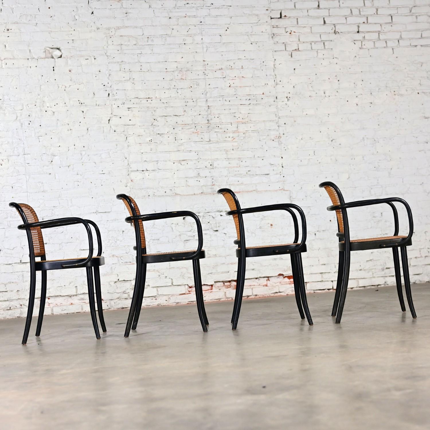 4 fauteuils Josef Hoffman Prague 811 pour Stendig par Thonet en vente 5