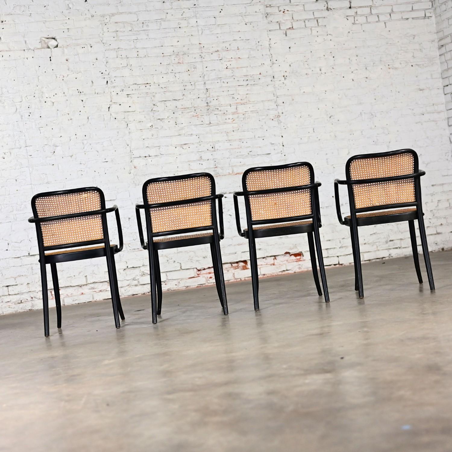 4 fauteuils Josef Hoffman Prague 811 pour Stendig par Thonet en vente 6