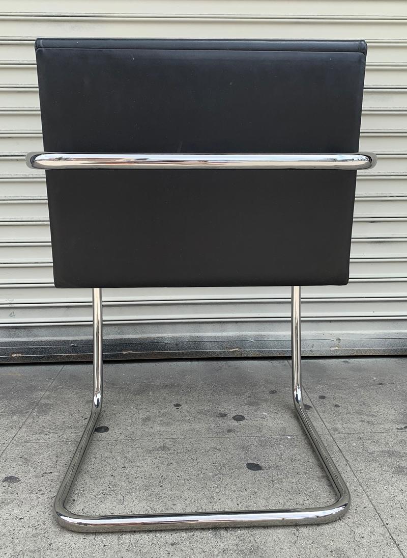 4 Brno Chairs Ludwig Mies van der Rohe for Knoll Int. In Good Condition In Los Angeles, CA