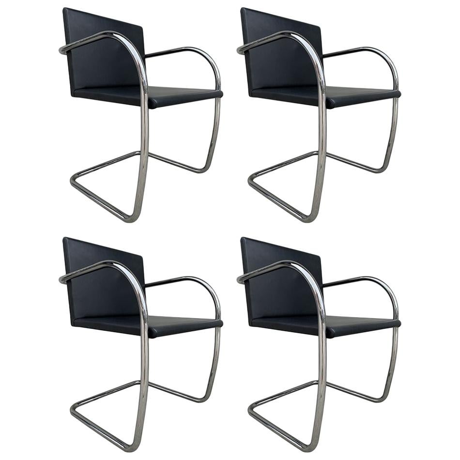 4 Brno Chairs Ludwig Mies van der Rohe for Knoll Int.