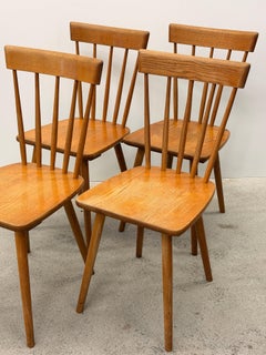 4 brutalist chairs by Victoria Möbel Swiss made 1950