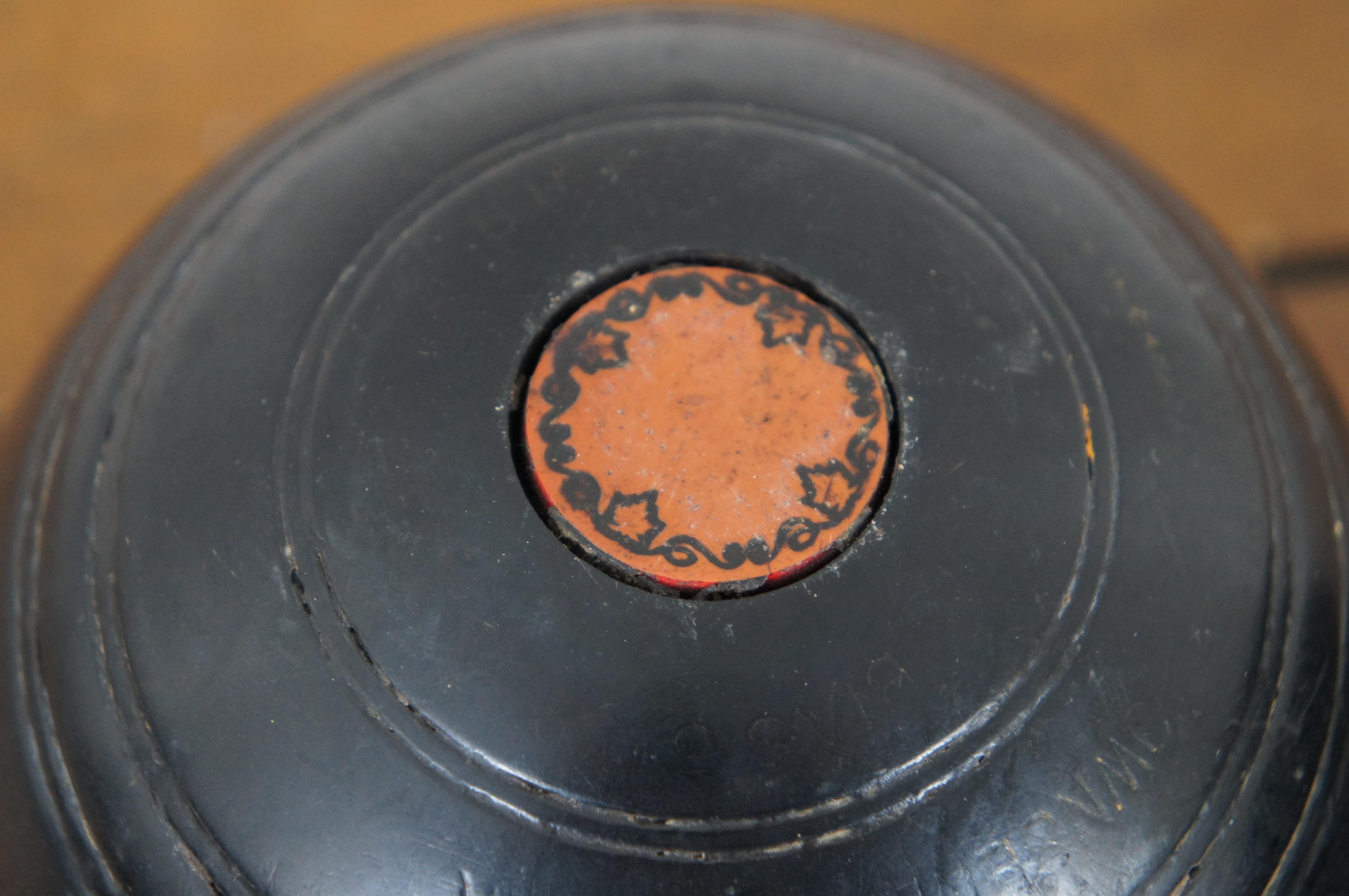 4 Bolas de juego de bochas de bolos sobre hierba Townsend & Clark Champion 1947 canadienses de 5 2