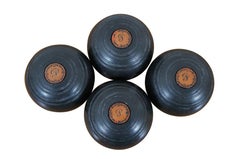 4 Canadian 1947 Townsend & Clark Champion Lawn Bowling Bocce Game Balls 5"
