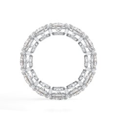 4 Carat Brilliant Round Eternity Band in Platinum