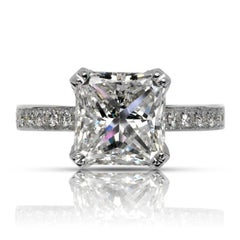 4 Carat Cushion Cut Diamond Engagement Ring GIA Certified G VS1